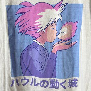 Studio Ghibli Howl's Moving Castle Adult Graphic Tee Tshirt Size L